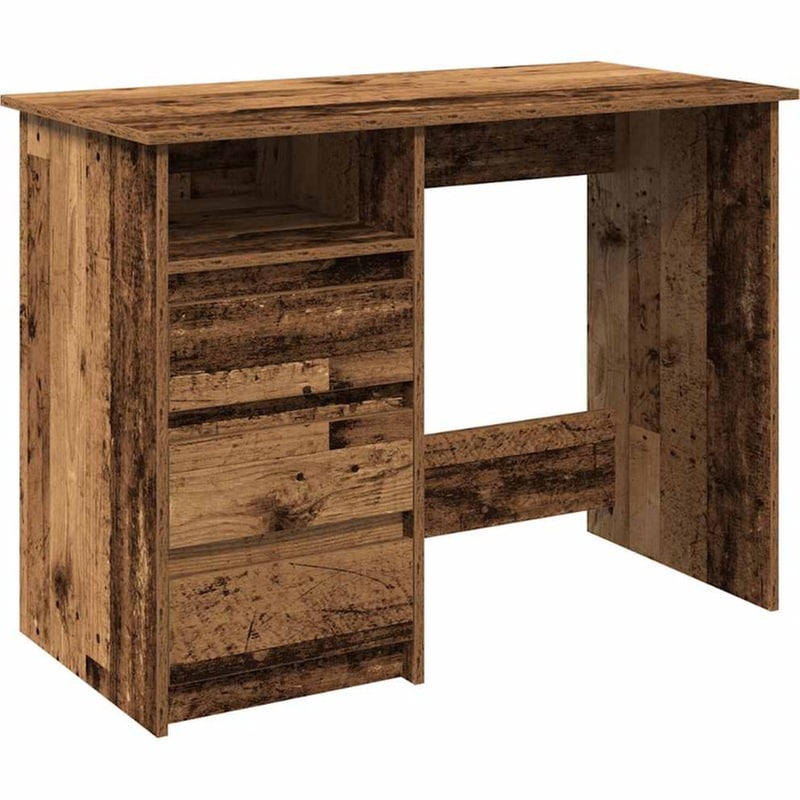 Γραφείο VidaXL από Επεξεργασμένο Ξύλο 102x50x75 cm - Μαύρο