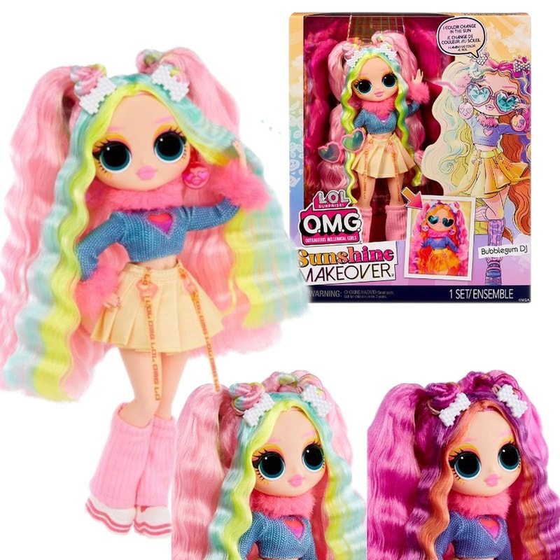 MGA ENTERTAINMENT Κούκλα L.O.L. Surprise! - Bubblegum Dj Doll O.M.G. Sunshine Makeover
