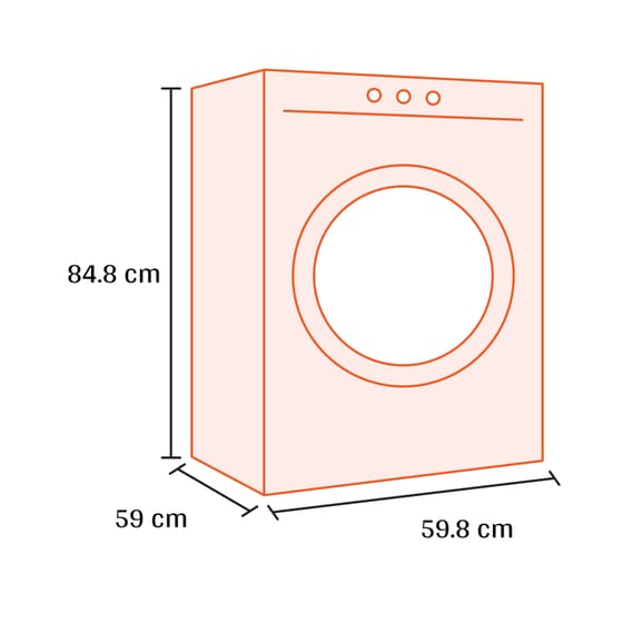 PITSOS WDP14C09GR 9kg/5kg 1.400 Στροφές Λευκό Πλυντήριο Στεγνωτήριο Ρούχων image 1