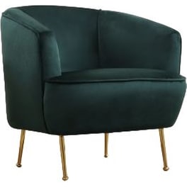 Πολυθρόνα 24mall Piccolino από Ύφασμα/Ξύλο 79x81x78 cm - Πράσινο