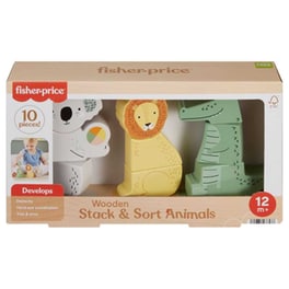 Fisher Price Wooden Stack & Sort Animals Ξύλινα Ζωάκια