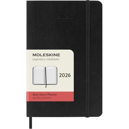 Ημερολόγιο Ημερήσιο Moleskine 2026 12Μ Pocket Black Soft