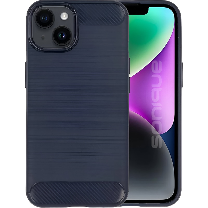 Θήκη Apple iPhone 14 Plus - Sonique Carbon Brushed - Μπλε