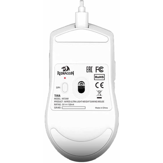 Redragon K1NG M724W Gaming Ενσύρματο Ποντίκι - White image 2