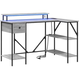 Γραφείο VidaXL από Επεξεργασμένο Ξύλο 120x79x86,5 cm - Γκρι Sonoma
