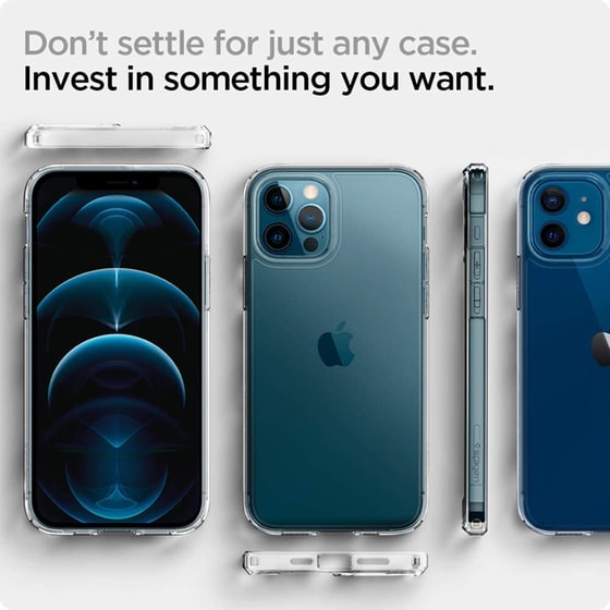 Θήκη Apple iPhone 12 Pro Max - Spigen Ultra Hybrid - Crystal Clear image 1