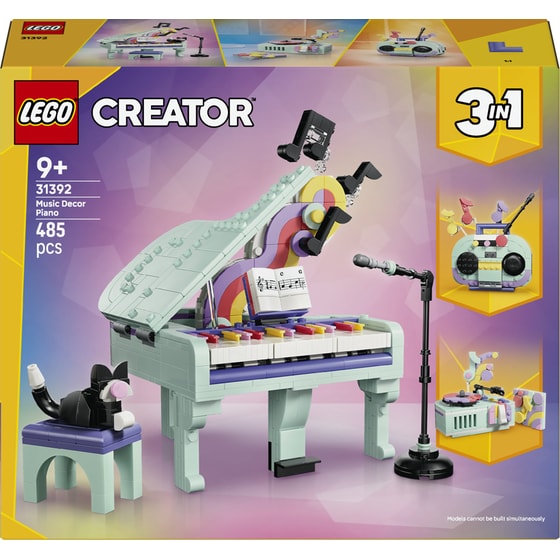 LEGO® Creator 3in1 Music Decor Piano with Cat (31392) image 0