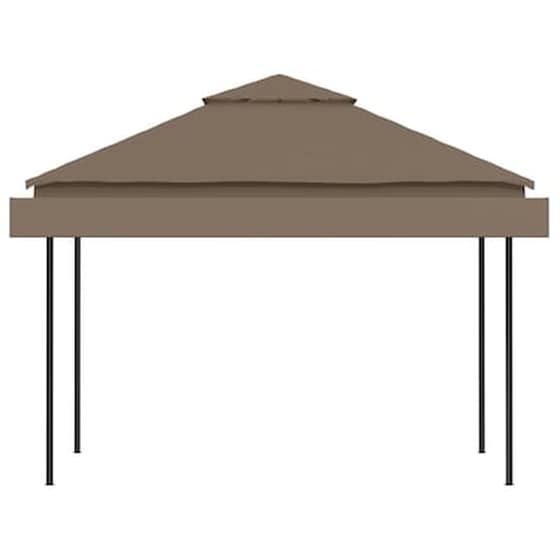 Κιόσκι Vidaxl Ατσάλινο Επεκτεινόμενο 3x3x2.75m - Taupe image 5