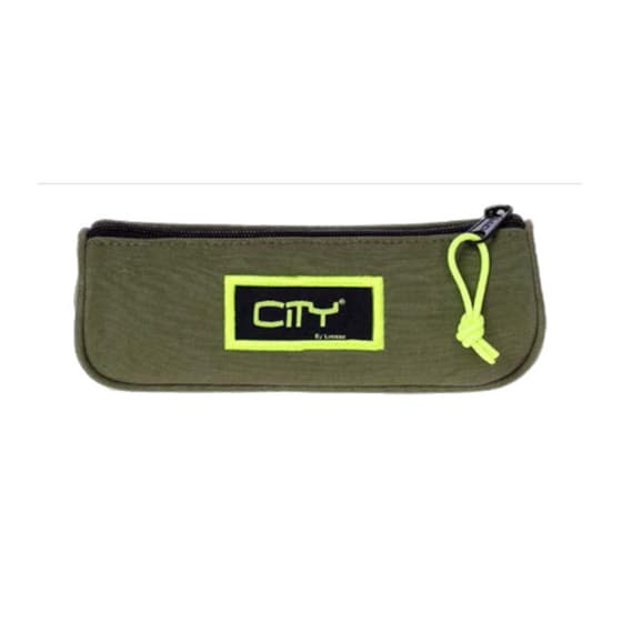 Κασετίνα Βαρελάκι City Eclair Jeans Μονή Χακί image 0