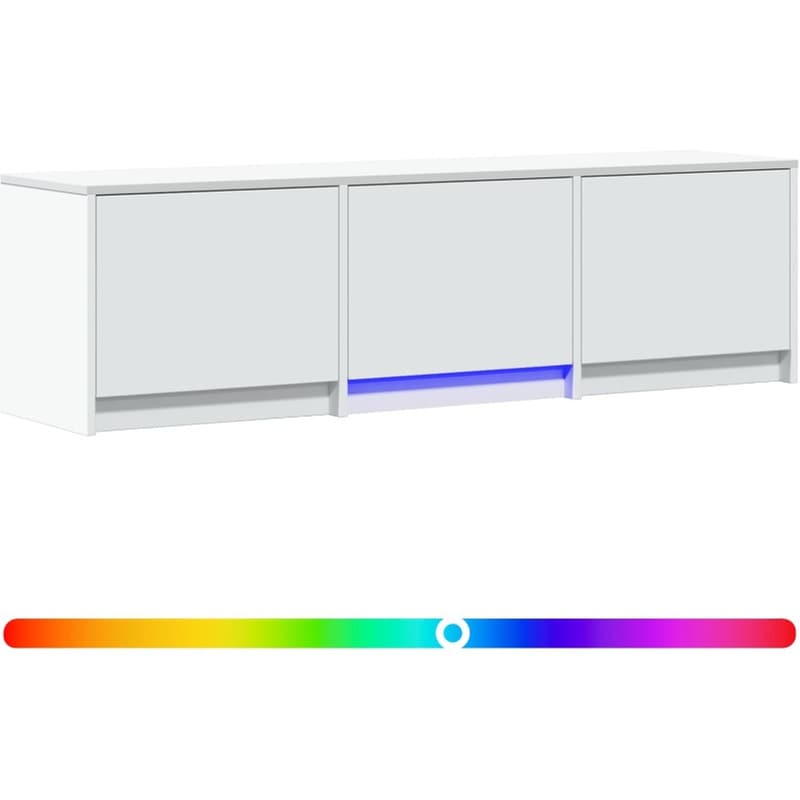 Έπιπλο Τηλεόρασης VidaXL με LED 140 x 34 x 40 cm - Λευκό