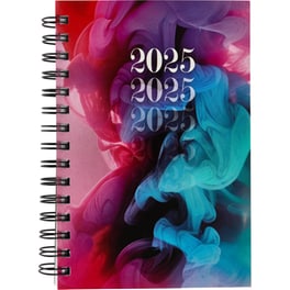 Ημερολόγιο Ημερήσιο Office Log 2025 Σπιράλ Smoke 17x24cm