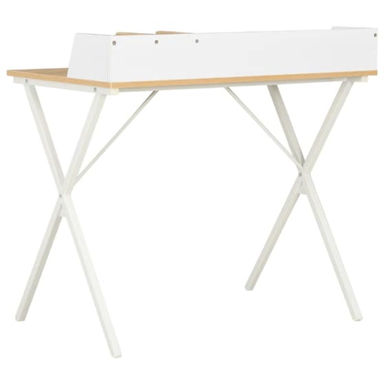 Γραφείο Μελέτης VidaXL από Μοριοσανίδα 80x50cm - Δρυς/Λευκό image 3