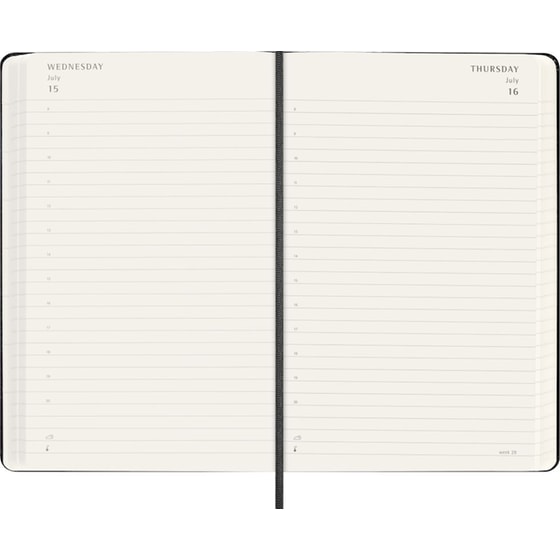 Ημερολόγιο Ημερήσιο 2027 Moleskine 18Μ L Hardcover Μαύρο image 1