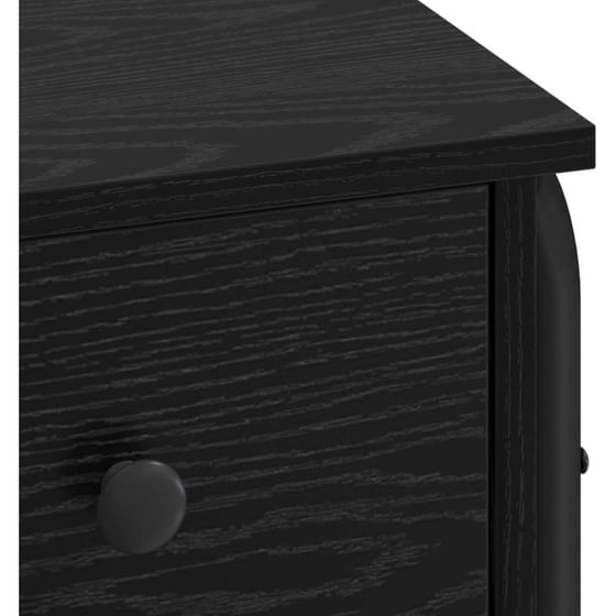 Γραφείο VidaXL με Αποθηκευτικό Χώρο 100x50x75 cm - Μαύρη Δρυς image 5