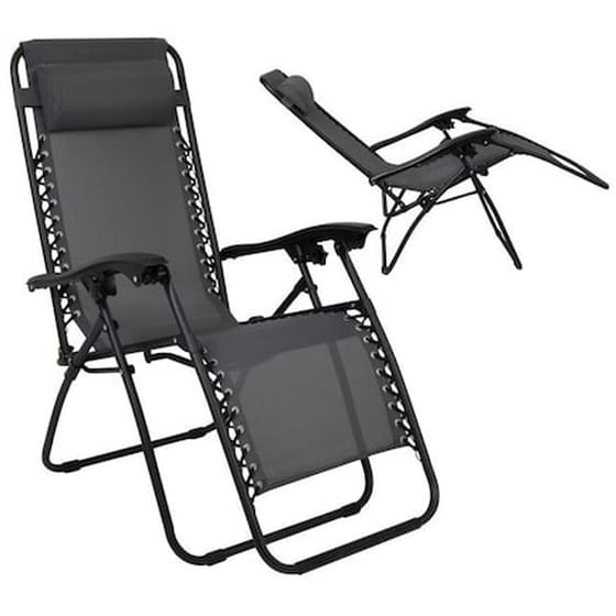 Πολυθρονα Παραλιας Super Relax Me Υποποδιο Γκρι image 0