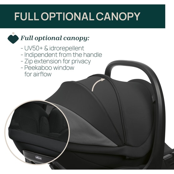 Chicco Βρεφικό/ Παιδικό Κάθισμα Αυτοκινήτου First-Seat Recline i-Size χωρίς Βάση για Παιδί 40-87 cm Μαύρο Σατέν image 3