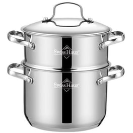 Κατσαρόλα SWISS HAUS Couscous Pot 20 cm Ασημί SH-VC20
