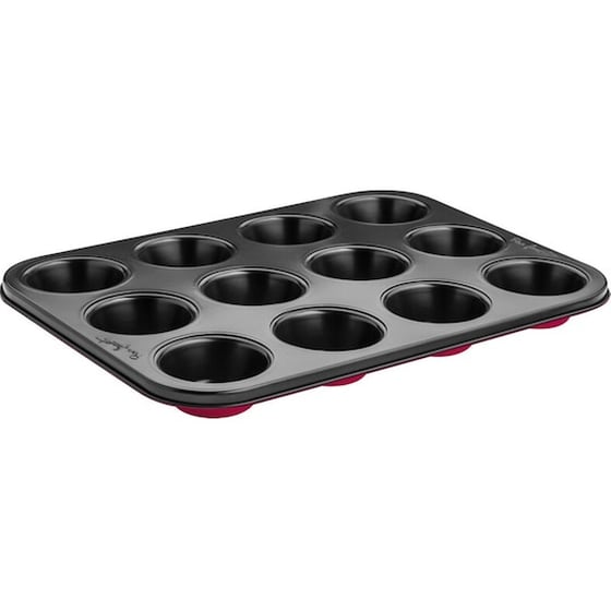 Φόρμα Ζαχαροπλαστικής Lamart 12 Muffin Cupcakes - Μαύρο image 0