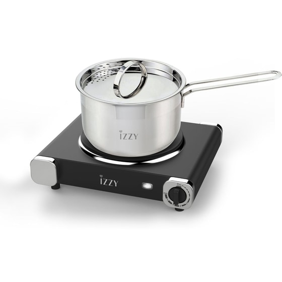 IZZY ΙΖ-1202 1500 W Μονή Μαύρη Επιτραπέζια Εστία Εμαγιέ image 1
