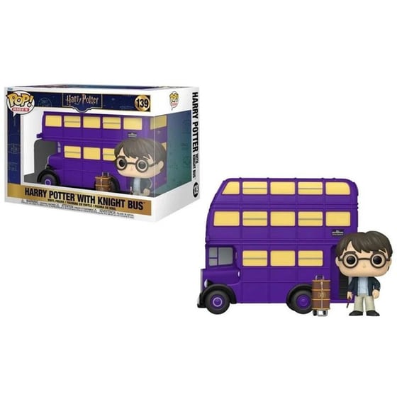 Funko Pop! Rides Super Deluxe: Harry Potter - Harry Potter with Knight Bus #139 Vinyl Figure image 0