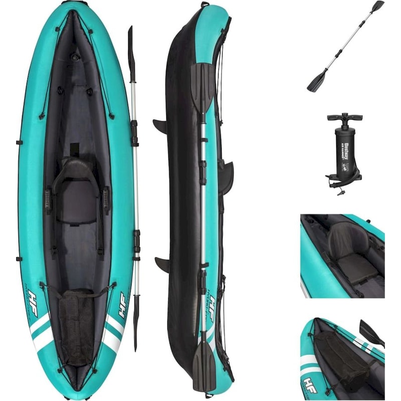 BESTWAY Καγιάκ Φουσκωτό Μονοθέσιο Bestway Hydro-Force Ventura 280cm - Τιρκουάζ