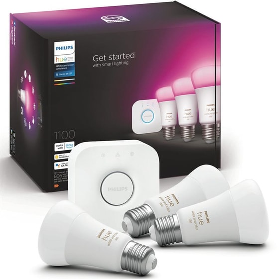 Έξυπνες Λάμπες Philips Smart Kit Hue 9W A60 E27 3 Τμχ - RGBW image 3