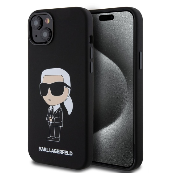Θήκη Apple iPhone 15 Plus - Karl Lagerfeld Ikonik NFT Hard Case - Black image 1