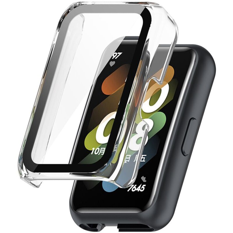 Θήκη Sonique Προστασία PC + Tempered Glass για Huawei Band 6/7 - Διάφανο