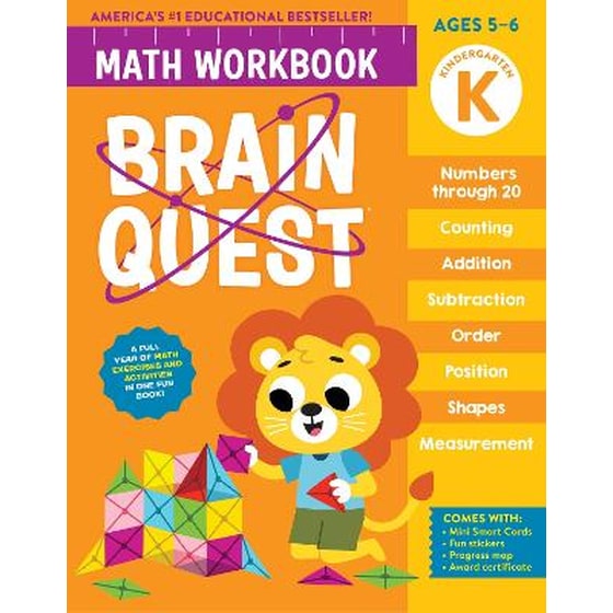 Brain Quest Math Workbook: Kindergarten image 0