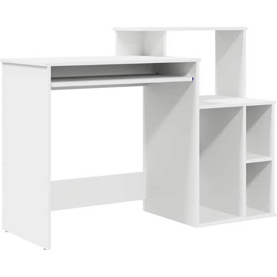 Γραφείο VidaXL από Επεξεργασμένο Ξύλο 120,5x44x88,5 cm - Λευκό image 0