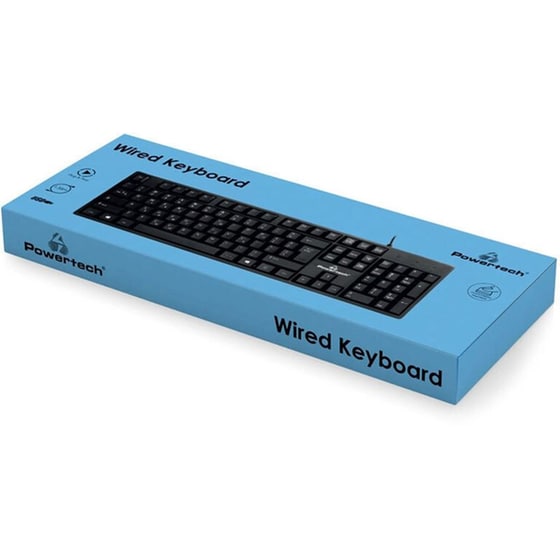 Powertech Pt-1074 Ενσύρματο Gaming Πληκτρολόγιο Μαύρο (GR) image 1
