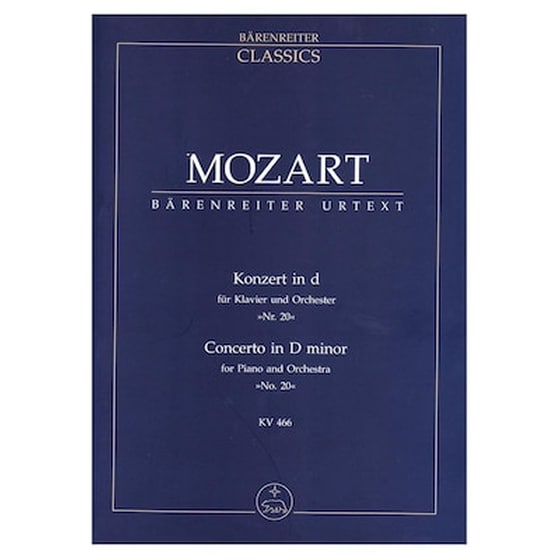 Βιβλίο Για Σύνολα Barenreiter Mozart - Concerto In D Minor Nr.20 [pocket Score] image 1