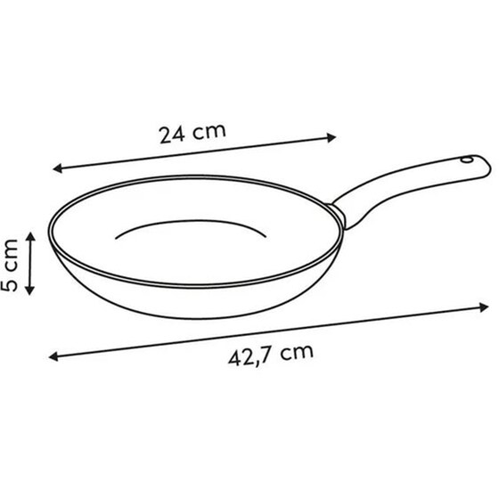 Τηγάνι 5FIVE 204601 24 cm Μπεζ image 2