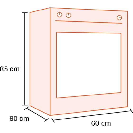 MIDEA MFO24D-AE4R10F(WH) 70 Lt Λευκό Ηλεκτρική Κουζίνα Κεραμική image 1