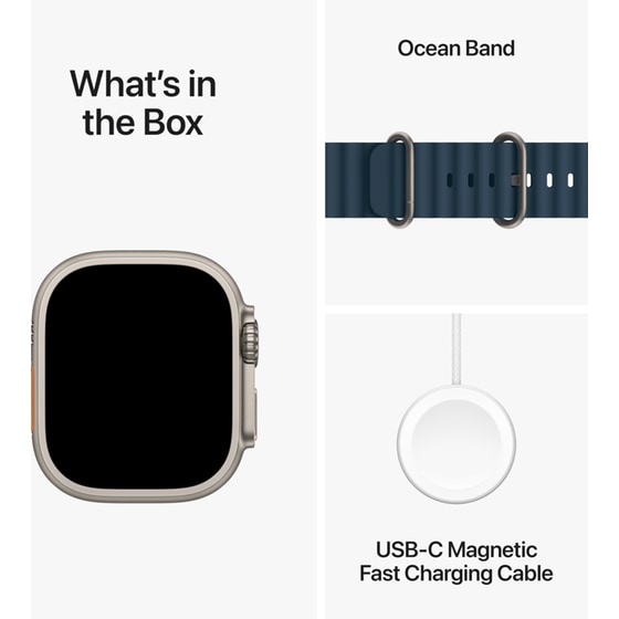 Apple Watch Ultra 2 Titanium 49mm GPS + Cellular - Blue Ocean Band image 8