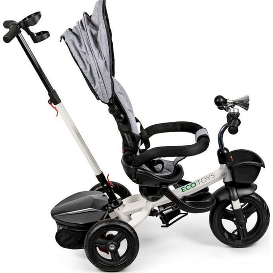 Παιδικό Τρίκυκλο Ποδήλατο Ecotoys JM-311 - Γκρι/ Μαύρο image 2