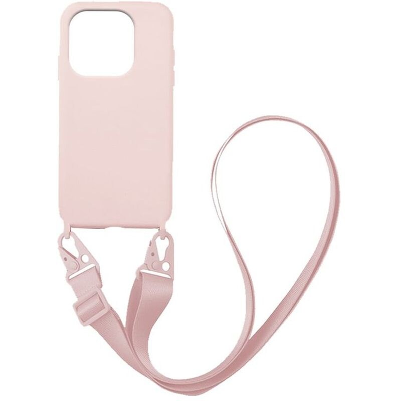 Θήκη Xiaomi Redmi 12C - Sonique Carryhang Liquid Silicone Strap - Ροζ