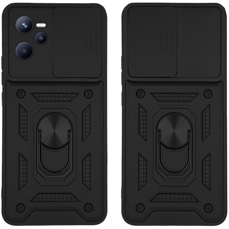 Θήκη Ring Armor Campro Sonique Realme C35 Μαύρο