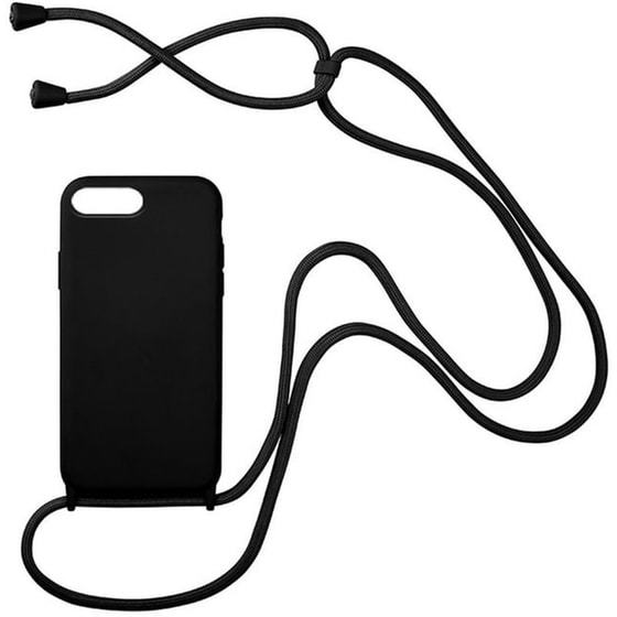 Θήκη Apple iPhone 8 Plus - Sonique Carryhang Με Κορδόνι - Μαύρο image 0
