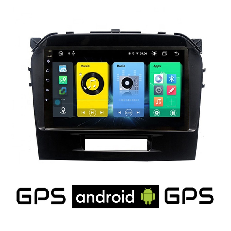 Ηχοσύστημα ΟΕΜ με Οθόνη Αφής 9 Android, GPS, Wi-Fi, Bluetooth - 1GB/16GB για SUZUKI GRAND VITARA (μετά το 2016) - Μαύρο