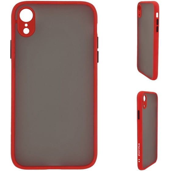 Θήκη Apple iPhone XR - Sonique Color Button Bumper - Κόκκινο image 0