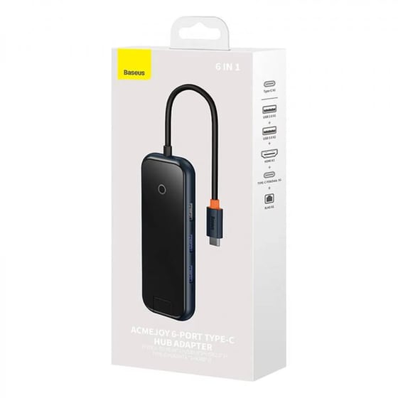 Baseus AcmeJoy USB Hub Adapter 6 σε 1 συμβατό με USB-C  (WKJZ010313) image 8