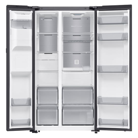 SAMSUNG RS80F64JEBEF No Frost 634 Lt Μαύρο Ψυγείο Ντουλάπα image 1