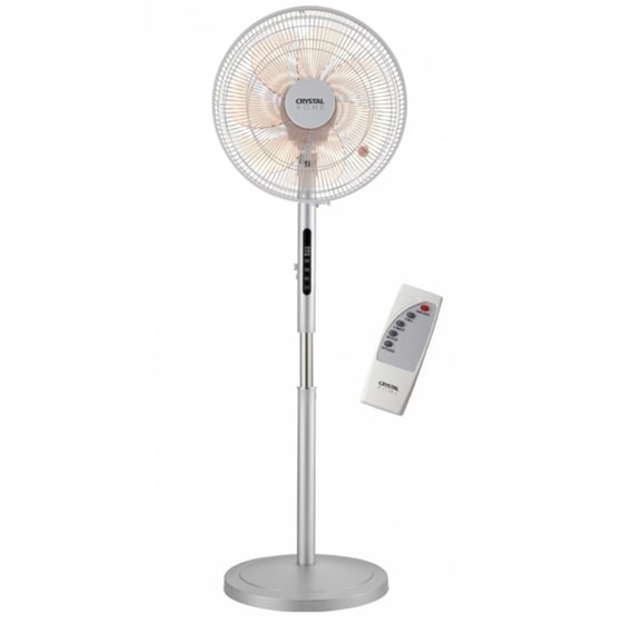 CRYSTAL HOME Air Metal Ανεμιστήρας Δαπέδου 60W 35cm με Τηλεχειριστήριο image 1