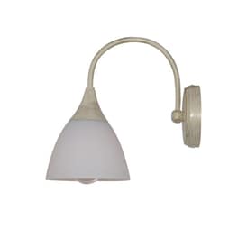 Απλίκα Τοίχου Homelighting Kup 77-3245 Μεταλλική 25x15x25 cm - Μπεζ/Λευκή