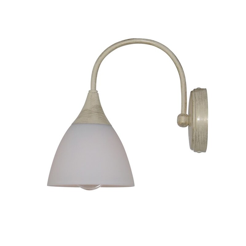 Απλίκα Τοίχου Homelighting Kup 77-3245 Μεταλλική 25x15x25 cm - Μπεζ/Λευκή