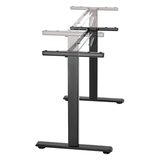 Πόδια Γραφείου Sbox MD-722 από Ατσάλι 106x57x71-116cm - Μαύρο image 6