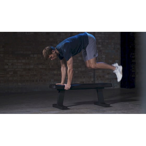 Οριζόντιος Πάγκος Γυμναστικής Adidas Performance Flat Bench ADBE-10222 119x48.5x42cm - Μαύρο/ Πράσινο image 5