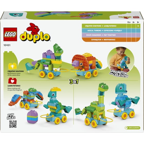 LEGO® DUPLO® Town 3σε1 Δεινόσαυροι σε Τροχούς (10451) image 8