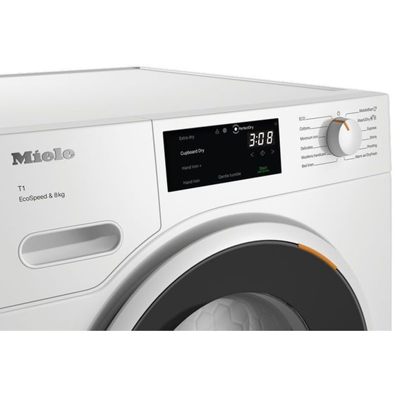 MIELE TWC640WP EcoSpeed 8 kg με Αντλία Θερμότητας Λευκό με WiFi Στεγνωτήριο Ρούχων image 3